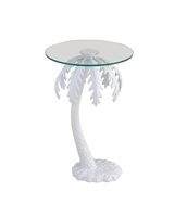 Table basse en métal de qualité supérieure, écologique, faite à la main, design luxueux, finition brillante, pour salon, chambre à coucher, vente en gros de meubles