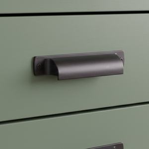 Poignée de meuble moderne incurvée en alliage de zinc, tirettes de tiroir noires minimalistes pour chambre, salle à manger, salle de bain – Écologique et durable - Product Image 6