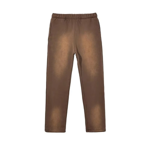 Pantalon décontracté pour homme de haute qualité, coupe délavée, sur mesure, poids moyen, confortable, 100 % coton, écologique, avec cordon de serrage - Product Image 1