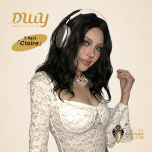 Claire-DWY Short Glueless Synthetic <b>Wig</b> with Transparent Lace Front Middle Part <b>Deep</b> Wavy High Quality Layered Loose <b>Wave</b> Style - Product Image 1