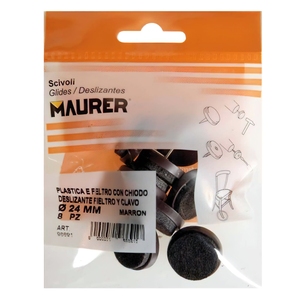 Brown Felt Glides O/24 (Blister Pack of 8 Units) - Product Image 2