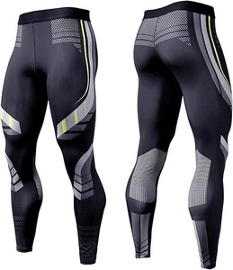 Leggings de compression pour hommes, collants de course sublimés en polyester, spandex, MMA, meilleures ventes, RRI-ML-01 - Product Image 6