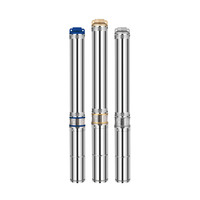 Pompe à eau profonde en acier inoxydable SD 220V/380V avec roue à aubes en plastique pour l'alimentation en eau domestique et l'augmentation de la pression