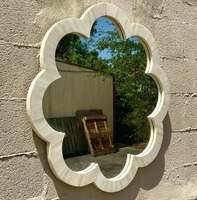 Espejo de Pared Rectangular de Madera y Resina Hecho a Mano, Moderno, de Lujo, Ecológico, Ligero y Duradero, con Color Personalizable, Ideal para Bodas
