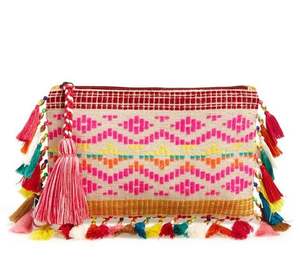 กระเป๋าคลัทช์ปักลายสไตล์โบฮีเมียนสำหรับผู้หญิงดีไซน์แฟนซีซับในคลัทช์ยามเย็นปรับแต่งได้ - Product Image 1