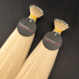 [TOP] Double Drawn <b>Hair</b> Not Any <b>Synthetic</b> <b>Hair</b> No Shedding Blonde Color 50cm - 65 cm <b>Hair</b> Extensions Aliexpress - Product Image 2