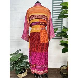 Kimono Vintage de Seda Crepé, Bata Suave y Cómoda, Ropa de Dormir Ligera y Lujosa, Regalo Perfecto de Verano para Mujer - Product Image 5