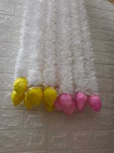 Jazmín con brote de loto Decoración DE BODA Decoración de techo Fiesta Evento Diwali Festival Navratri Templo Telón de fondo Partición Nikah - Product Image 5