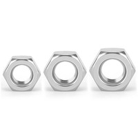 Гайки шестигранные из нержавеющей стали A2-70 DIN 934, коррозионностойкие КЛАСС 4, с правой резьбой, без покрытия, для строительства (M3-M36)