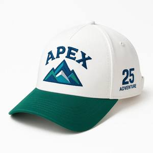 OEM ODM Broderie personnalisée de haute qualité Concevez votre propre logo Casquette à 5 panneaux et monture Casquette de baseball deux tons pour hommes et femmes pour le sport en plein air - Product Image 1