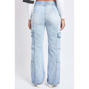 Taille haute Cargo pantalon femmes Multi poche coupe régulière Vintage Streetwear mode bas tactique Baggy femmes pantalons - Product Image 6