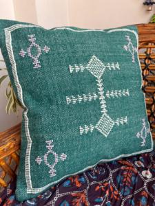 Funda de Cojín Decorativa de Algodón Vintage Pure Sabra, Funda de Cojín Abstracta Hecha a Mano, Tamaño Mediano, para Casa y Hotel - Product Image 2