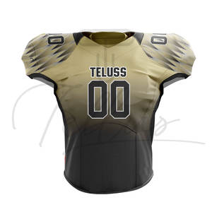 Maillots de football américains personnalisés en gros, unisexe, manches courtes, été, uniforme de football de haute qualité - Product Image 1