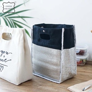 Sac fourre-tout en coton biodégradable de luxe pour femmes, sac fourre-tout pliable à la mode, design personnalisé, uni, réutilisable - Product Image 4