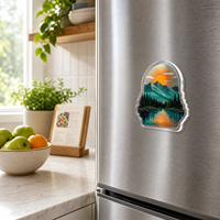 Aimants de réfrigérateur en acrylique personnalisés avec des motifs imprimés en UV et des formes découpées au laser