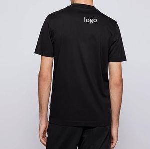 T-shirts pour hommes Modèle personnalisable léger 100% coton avec motif solide Grandes tailles Lavage en machine Bangladesh - Product Image 2