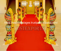 Pilier de mariage indien du sud de l'Inde Kalasham DSTEXPORTS Nouvelle Arrivée Fibre de verre Couleur et taille personnalisées Décorations de mariage
