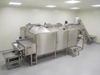 Machine de torréfaction de noix SUISER MAKINE, capacité 500 kg/h, en acier inoxydable, électrique, 33 kW, garantie 2 ans