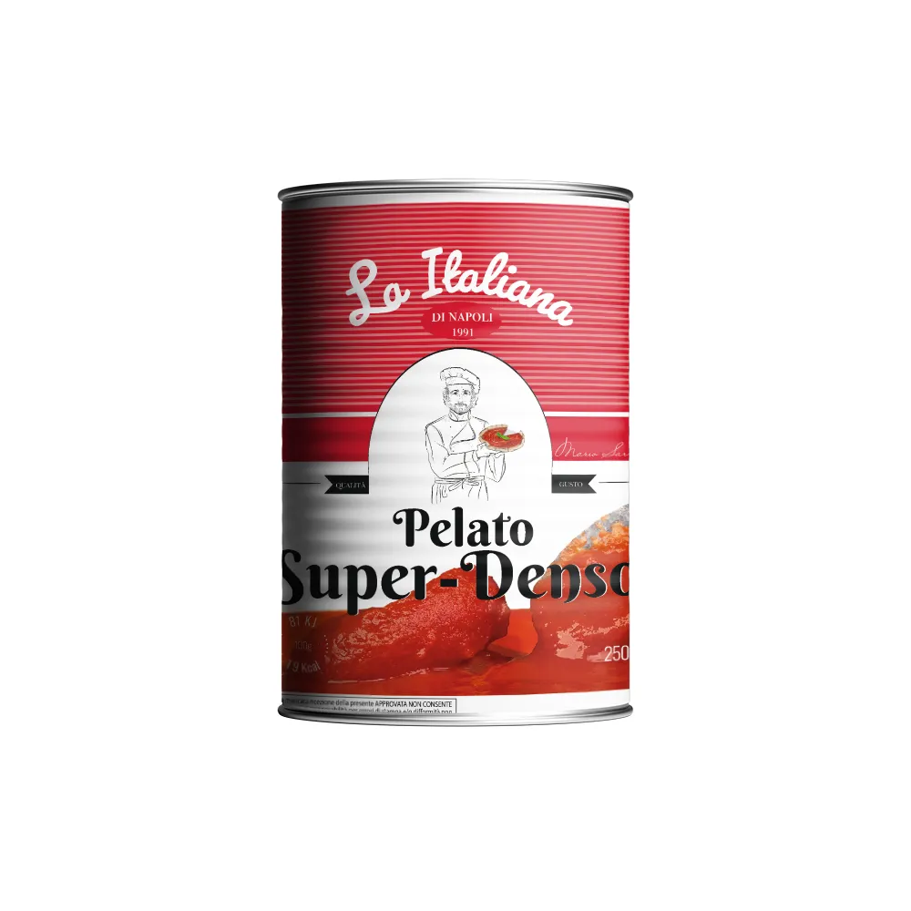 Meilleure vente de tomate rouge très épaisse et pelée, condiment italien idéal riche en goût, boîte de 2,6Kg