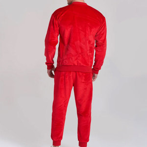 ชุดวอร์มกำมะหยี่ผู้ชายขายส่งจำนวนมาก คุณภาพสูง เสื้อฮู้ด กางเกงวอร์ม ออกแบบเองได้ ชุดวอร์มกำมะหยี่ผู้ชาย - Product Image 2