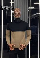 Suéter Casual de Invierno para Hombre, Cuello Redondo, Manga Larga, Cálido, de Algodón, con Estampado Jacquard, Logotipo, Rayas y Letras