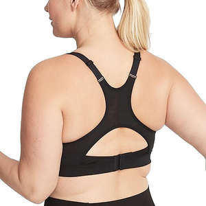 Sujetador deportivo con cremallera para mujer 2025, logotipo personalizado de alta calidad, ropa activa de Yoga, sujetador transpirable sin costuras a bajo precio - Product Image 3