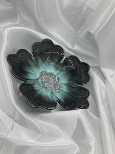 Handmade Blue <b>Resin</b> Salad Bowl Eco-Friendly Versatile Kitchenware for Pasta Nuts Fruit Serving-Best Quality for Weddings Parties - Product Image 5