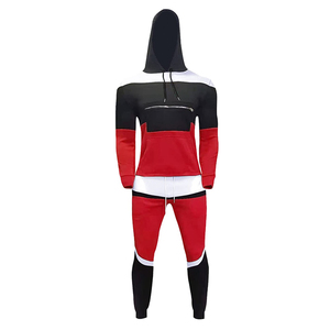 Conjuntos Deportivos de Punto Estampados para Hombre, Conjuntos de Sudadera con Capucha para Hombre, Trajes a Rayas, Conjunto Informal de Color, Conjunto de 2 Piezas de Sudaderas para Hombre - Product Image 3