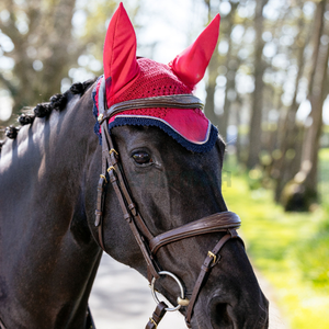 Logo personnalisé Cheval Oreille Bonnet Premium Crochet Léger Respirant Lavable Fly Veil Fabriqué au Pakistan Oreille Bonnet - Product Image 6