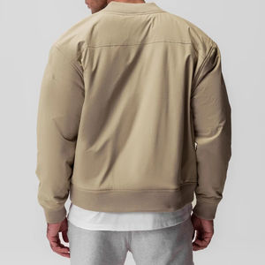 Top Trending Men's High Quality Winter Bomber Jacket Transpirable de secado rápido Cierre de cremallera Stand High Street Plus Size Opciones-XL - Product Image 2