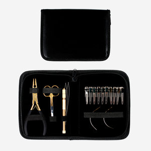 Customized Color Hair Extension Stainless Steel Hair Extension Tool <b>Kit</b> <b>Beading</b> Pliers for Hair Extensions - Product Image 4