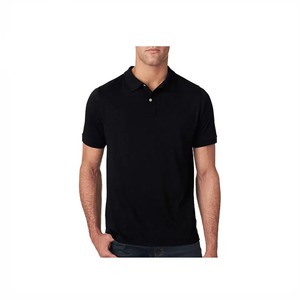 Camisetas lisas de manga corta personalizadas unisex con logotipo bordado patrón sólido para golf o ropa informal al por mayor para Polos - Product Image 4