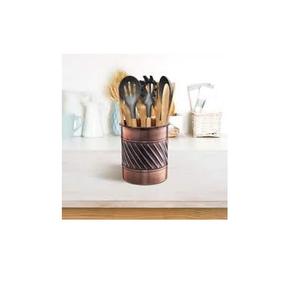 ที่วางช้อนทองแดงขนาดใหญ่ทรงสี่เหลี่ยม,ที่ใส่ช้อนทองแดงคุณภาพดีที่สุดสำหรับเครื่องครัวใช้ที่วางช้อนทองแดง - Product Image 6