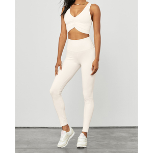 Qualité personnalisée Womens Leggy taille haute Legging course Yoga entraînement personnalisé Gym Fitness vente en gros pantalons minces Fitness - Product Image 2
