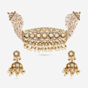 Kundan Necklace 187880 Elegant <b>Wedding</b> <b>Accessory</b> - Product Image 1