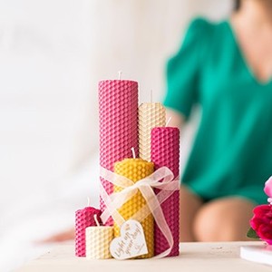 Nhà sản xuất của DIY Candle <span class=keywords><strong>Making</strong></span> Kit cho trẻ em màu be phạm vi của 48 + Màu sắc sang trọng sáp ong Sheets Đồ chơi giáo dục - Product Image 5