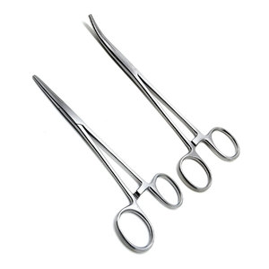 Fórceps para mosquitos Halsted más vendidos, 12,5 cm, recto y curvo, fórceps para arterias de acero inoxidable de alta calidad, instrumentos quirúrgicos - Product Image 3
