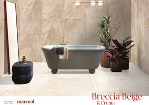 600x1200mm BRECCIA CREMA Glazed Porcelain <b>Tiles</b> Classic Marble Look Matte Finish Anti-Slip Vitrified <b>Wood</b> for Interior <b>Walls</b> - Product Image 2