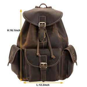 2024กระเป๋าเป้สะพายหลังหนังแท้คุณภาพดีที่สุดทนทานต่อการเดินทางแบบลำลองน้ำหนักเบาจุ20-36L ได้สำหรับกลางแจ้งลูกกวาดแฟชั่นสำหรับทุกเพศ - Product Image 4