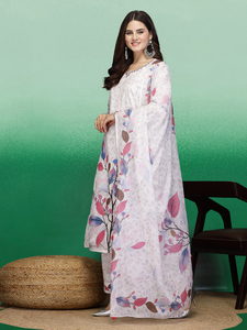 Conjuntos de Kurti y Palazzo para Mujer, Rama Kurtis, Algodón Puro, Bordado Étnico, Corte Recto, Ajuste Regular, Última Moda de Verano, Casual de Oficina - Product Image 5