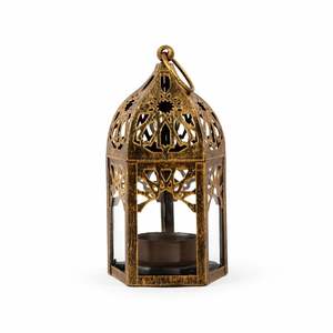 Juego de Faroles Marroquíes de Metal Hechos a Mano, Diseño Elegante de Calado, Brillo Cálido Ambiental, Perfecto para Decoración de Ramadán, Hogar y Regalos - Product Image 6