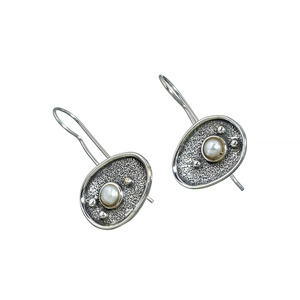 Best Selling <b>Pearl</b> <b>Earring</b> for Women Handmade Sterling <b>Silver</b> <b>Earring</b> Jewelry Wholesale Price Designer Pear <b>Silver</b> <b>Earrings</b> - Product Image 5