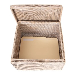 Rattan <b>basket</b> <b>with</b> airtight <b>lid</b> Handmade Storage <b>Basket</b> Wholesale eco-friendly Made in Viet Nam - Product Image 4