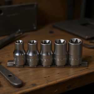 Juego de llaves de vaso Facom de 12 puntas y 1/4'' de largo alcance, 11 piezas con soporte en pulgadas - Product Image 3