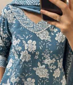 Derniers designs indiens traditionnels modernes Tenue de fête afghane en coton pour femmes de fournisseur indien - Product Image 5