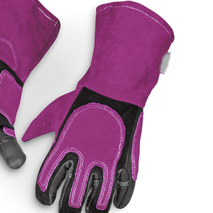 Gants de travail ignifuges pour travaux de construction industrielle Gants de soudage TIG/Mig en cuir de vachette de qualité supérieure avec logo personnalisé - Product Image 6