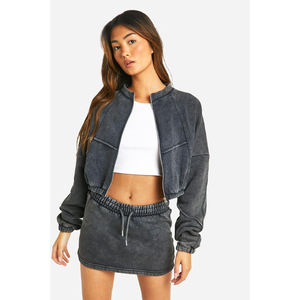 Fashionable heavyweight womens tracksuit customized printed design winter sweat suit high street style plus size solid <b>set</b> - Product Image 1