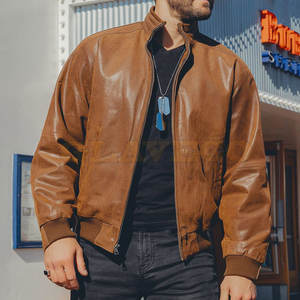 Chaqueta de Cuero para Hombre, Estilo Único, Material de Primera Calidad, Cuello Alto, Logotipo Frontal, Impermeable, la Más Popular - Product Image 5