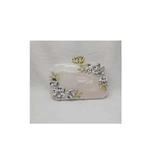 Unique Collection Bridle Resin Clutch Brighten Up Your Outfit with Stone Work from Indian Exporter and Supplier