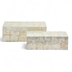 Moderno y Lujoso Joyero Decorativo de Nácar con Incrustaciones Artesanales de Concha, Diseño Flexible para Almacenamiento Premium en el Hogar - Product Image 2